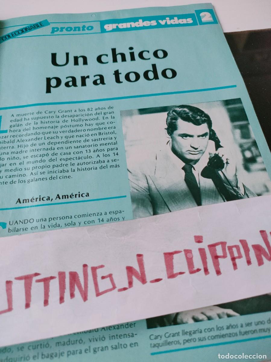 Otros art&iacute;culos de coleccionismo en papel: Clipping RP862712 CARY GRANT, 8 PAGINAS
