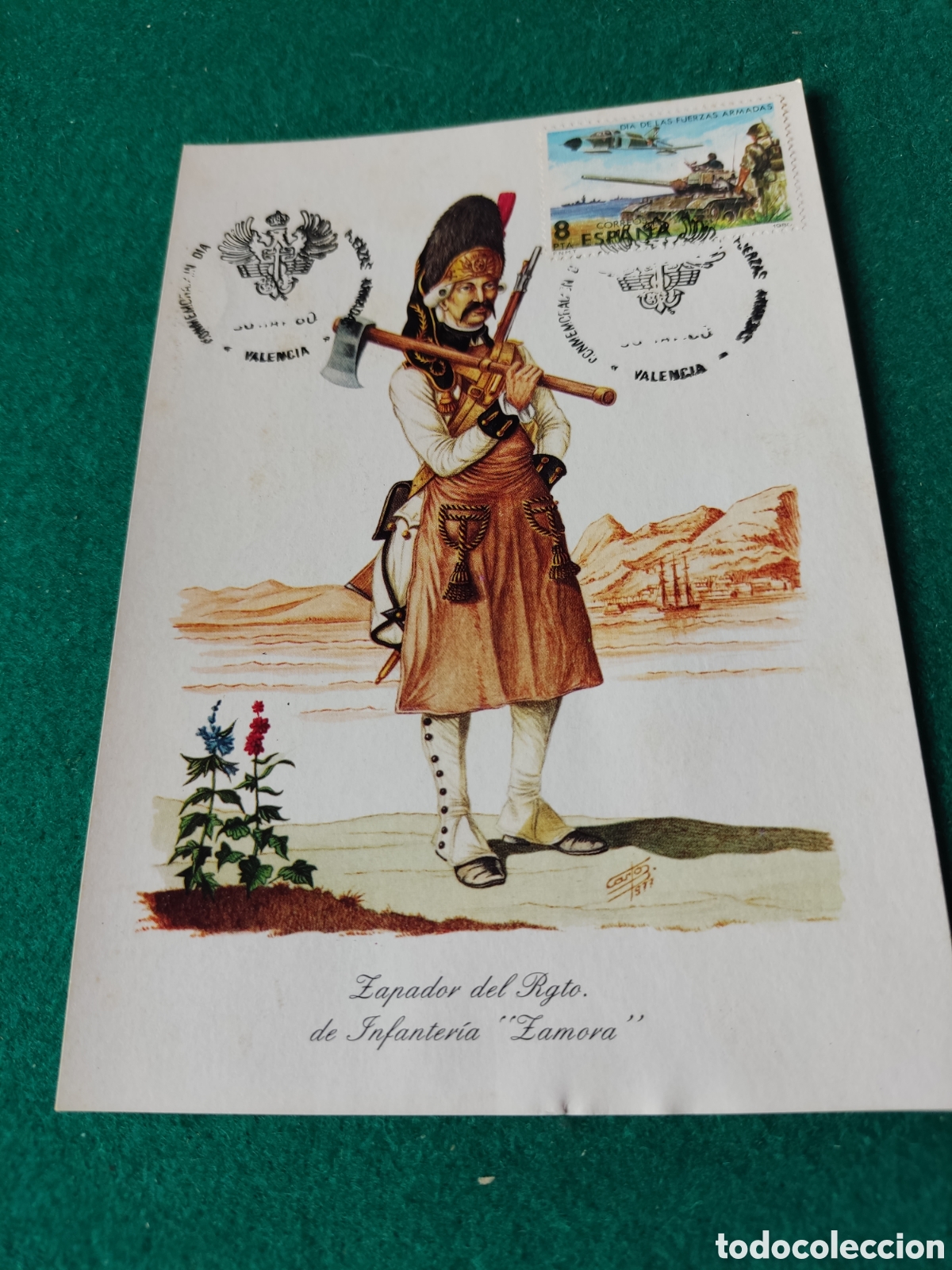 Otros Art&iacute;culos de Coleccionismo en Papel: Postal militar zapador infanter&iacute;a Zamora