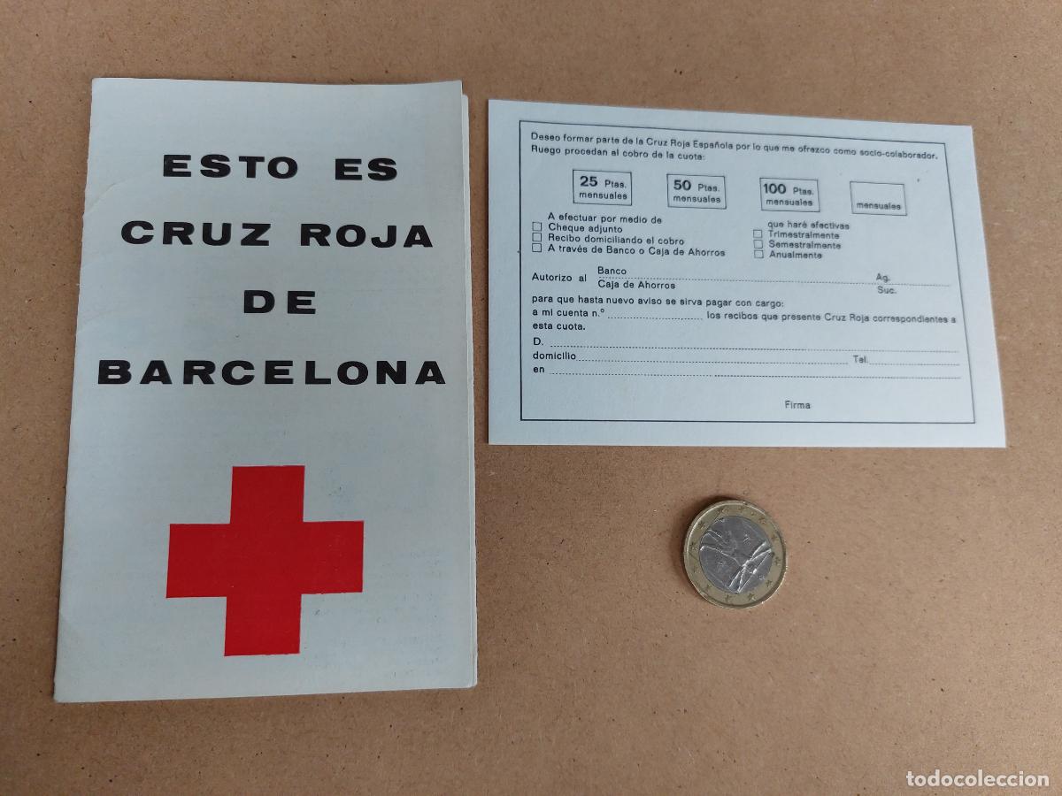 Sammelleidenschaft Andere Papierartikel: FOLLETO PUBLICITARIO ESTO ES CRUZ ROJA DE BARCELONA
