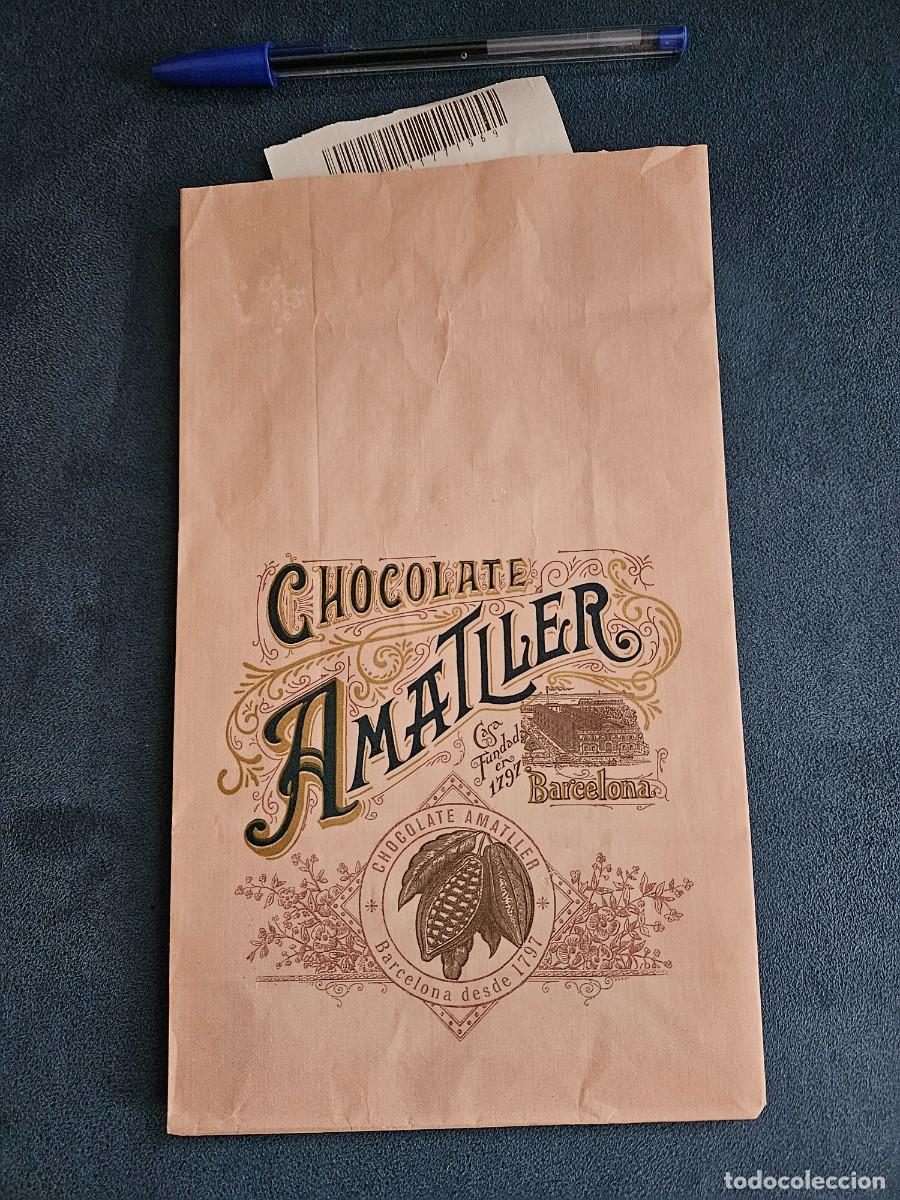 Altri oggetti di carta: Bonito Sobre De Papel VACIO De Chocolate Amatller, Fundada En 1797 En Barcelona.