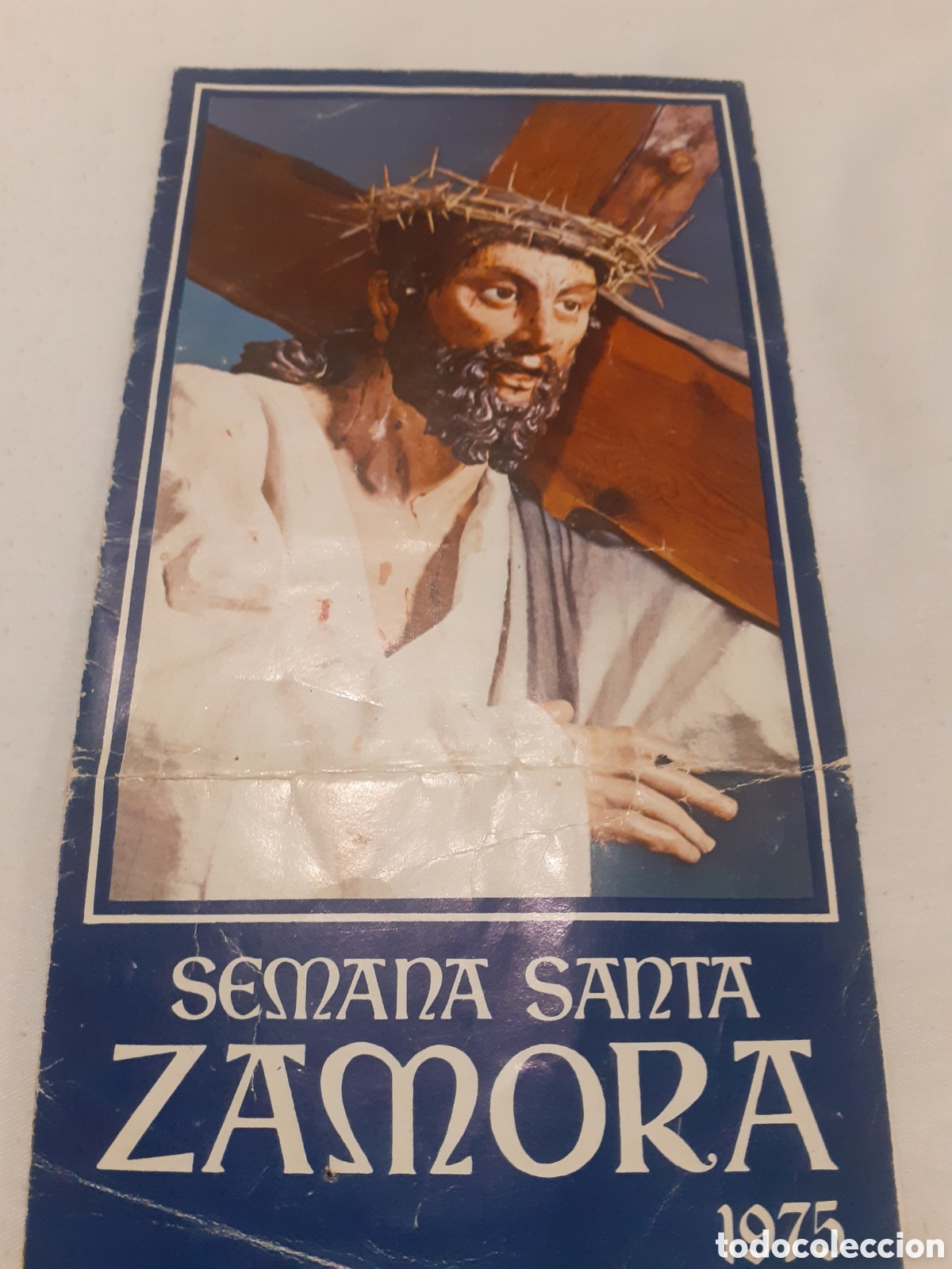 Otros art&iacute;culos de coleccionismo en papel: SEMANA SANTA ZAMORA. FOLLETO DESPLEGABLE. 1975. VARIAS FOTOS B/N Y COLOR