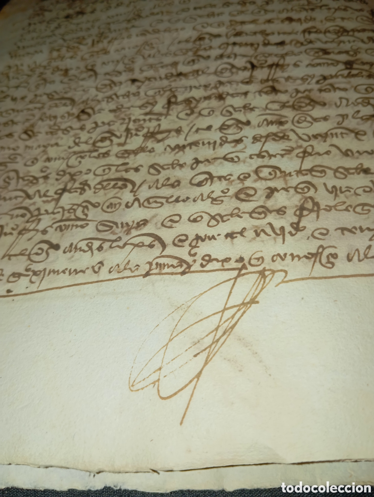 Otros Art&iacute;culos de Coleccionismo en Papel: Manuscrito judicial original, C&oacute;rdoba 1571 &ndash; 12 p&aacute;ginas &ndash; Escribano de c&aacute;mara del Rey (Felipe II)