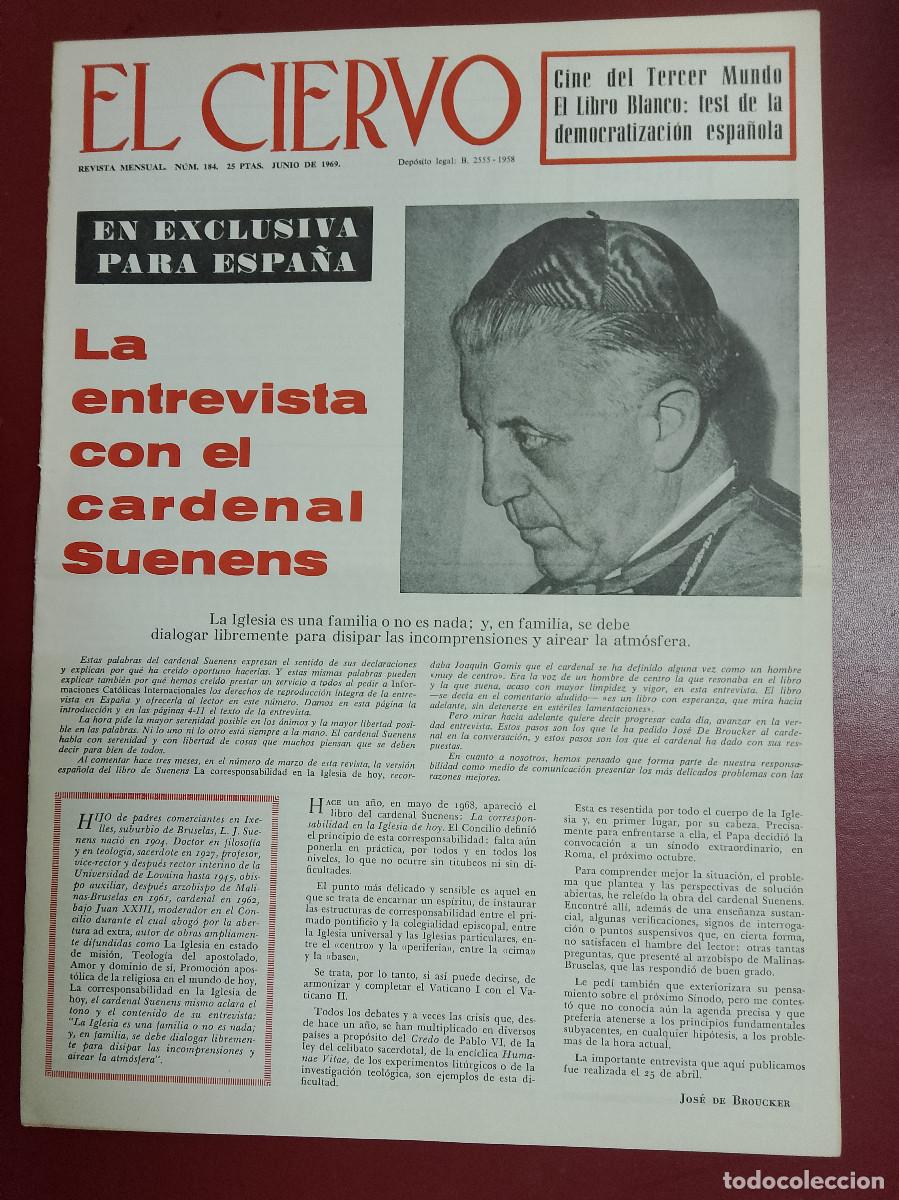 Sammelleidenschaft Andere Papierartikel: El Ciervo. Revista mensual num. 184 (Junio de 1969)