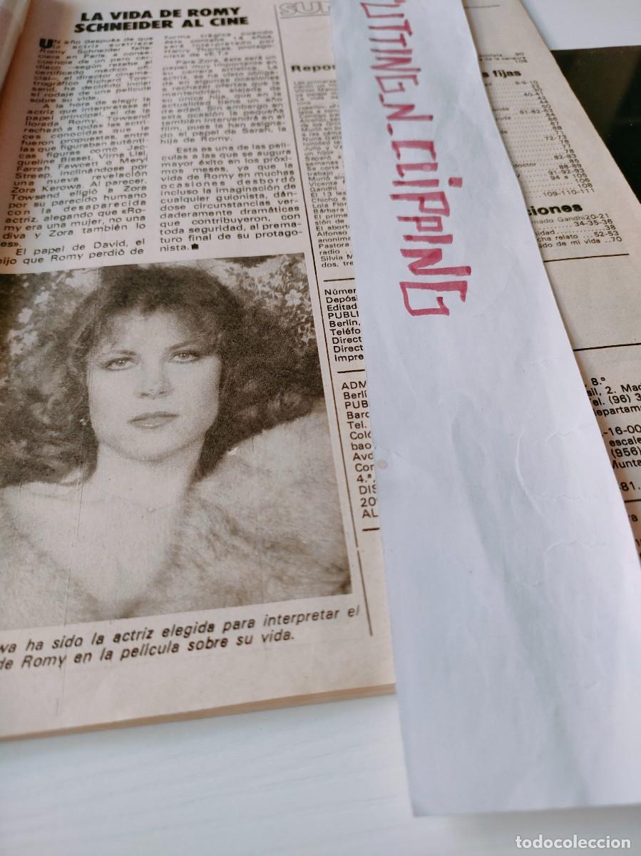 Otros Art&iacute;culos de Coleccionismo en Papel: Clipping RP830606 ROMY SCHNEIDER