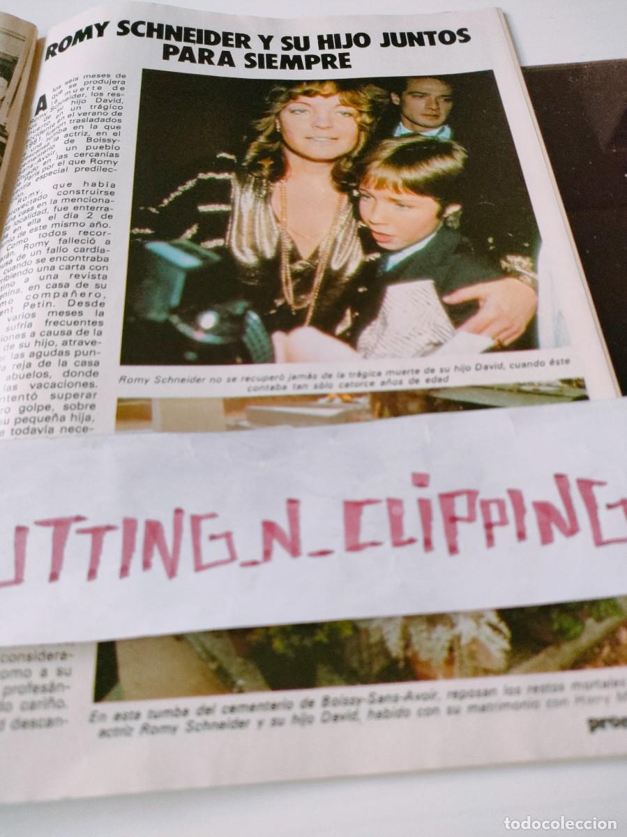 Otros Art&iacute;culos de Coleccionismo en Papel: Clipping RP821312 ROMY SCHNEIDER, AMPARO MU&Ntilde;OZ