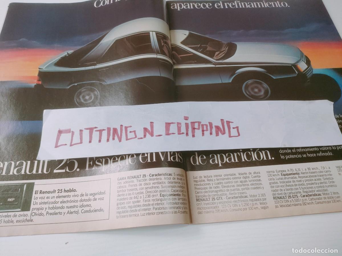 Otros Art&iacute;culos de Coleccionismo en Papel: Clipping PS840107 RENAULT 25
