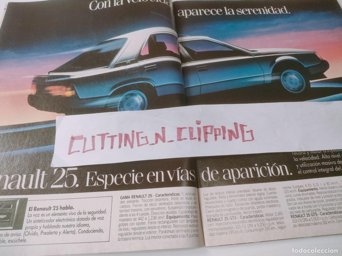 Otros Art&iacute;culos de Coleccionismo en Papel: Clipping PS841006 RENAULT 25