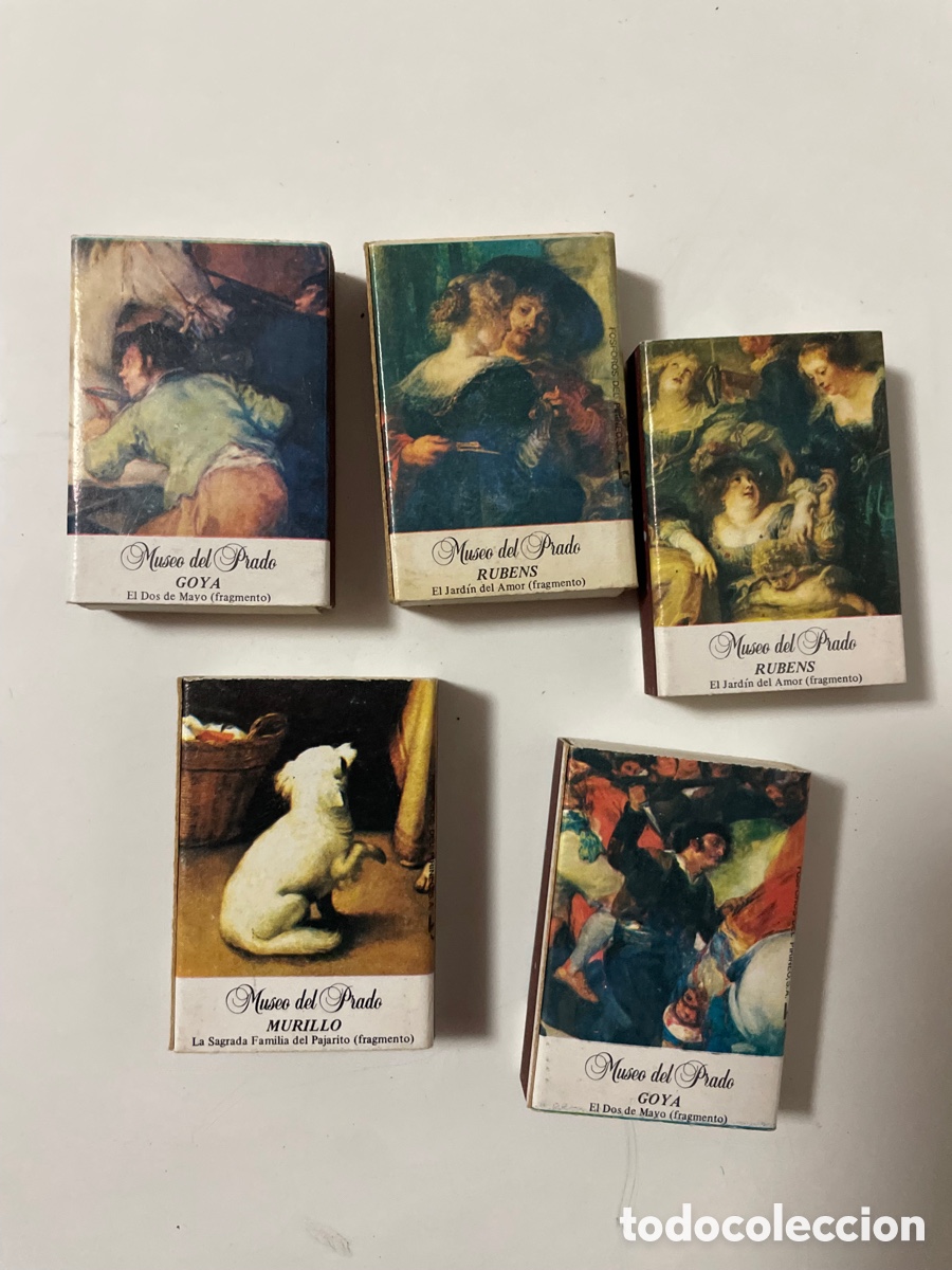 Otros Art&iacute;culos de Coleccionismo en Papel: 5 cajas de cerillas Museo del Prado