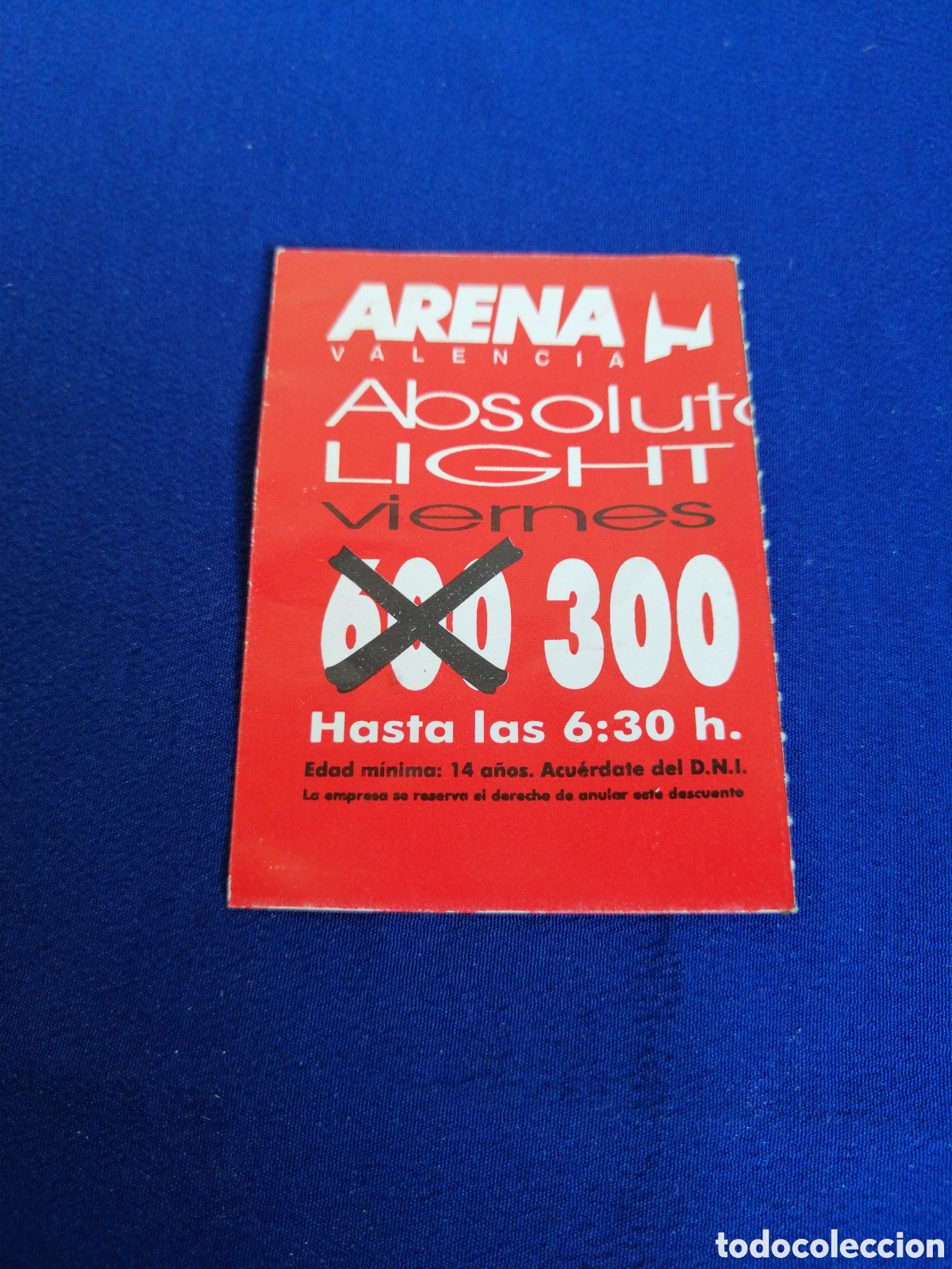 Outros artigos de papel: DISCOTECA ARENA VALENCIA - POWER MUSIC GENERATION COCA-COLA & DINI D. J. DIOS ENTRADA
