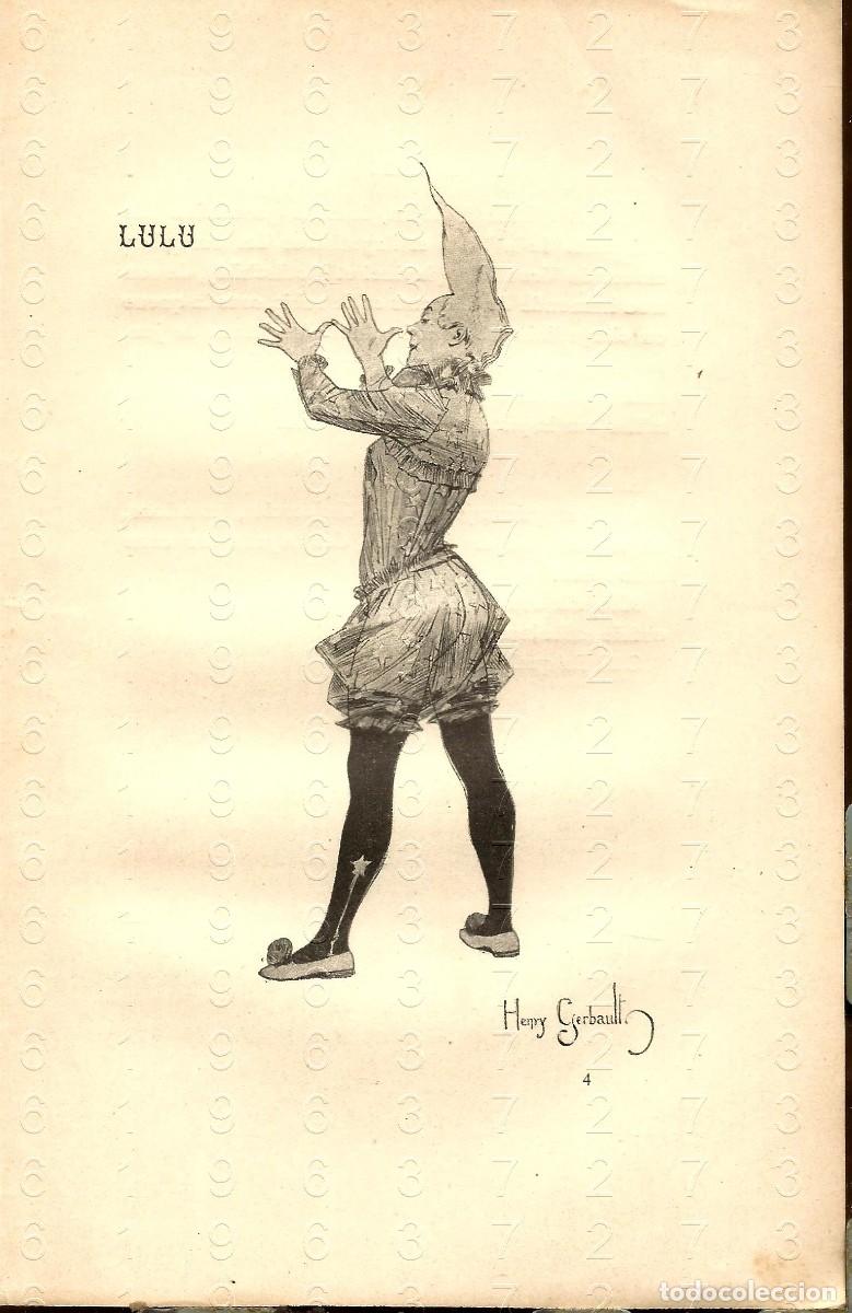 Otros Art&iacute;culos de Coleccionismo en Papel: 1913 LUL&Uacute; ILUSTRACION ART DEC&Oacute; PROCEDENTE DE LIBRO 20X12 LM32