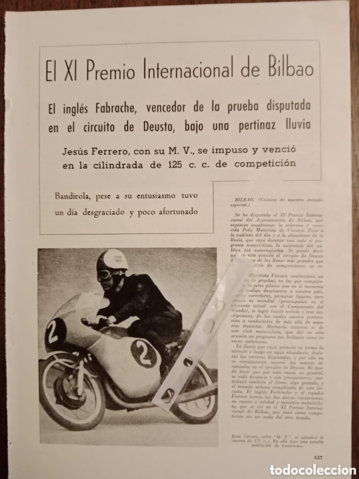 Paper Collecting Others: Reportaje XI premio internacional BIlbao moto