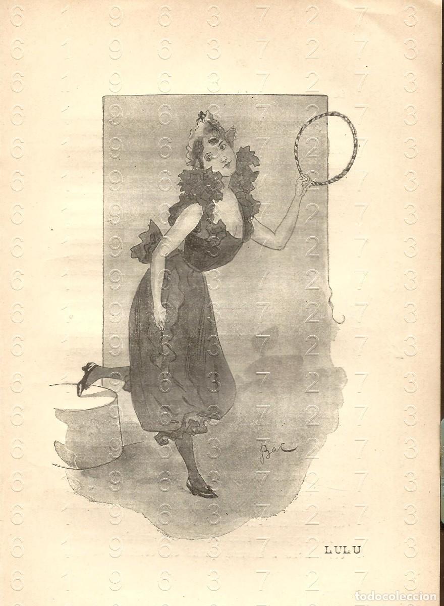 Otros Art&iacute;culos de Coleccionismo en Papel: 1913 LUL&Uacute; ILUSTRACION ART DEC&Oacute; PROCEDENTE DE LIBRO 20X13 LM32