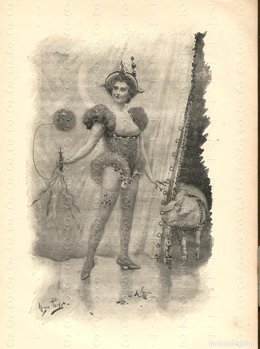 Otros Art&iacute;culos de Coleccionismo en Papel: 1913 LUL&Uacute; ILUSTRACION ART DEC&Oacute; PROCEDENTE DE LIBRO 20X13 LM32