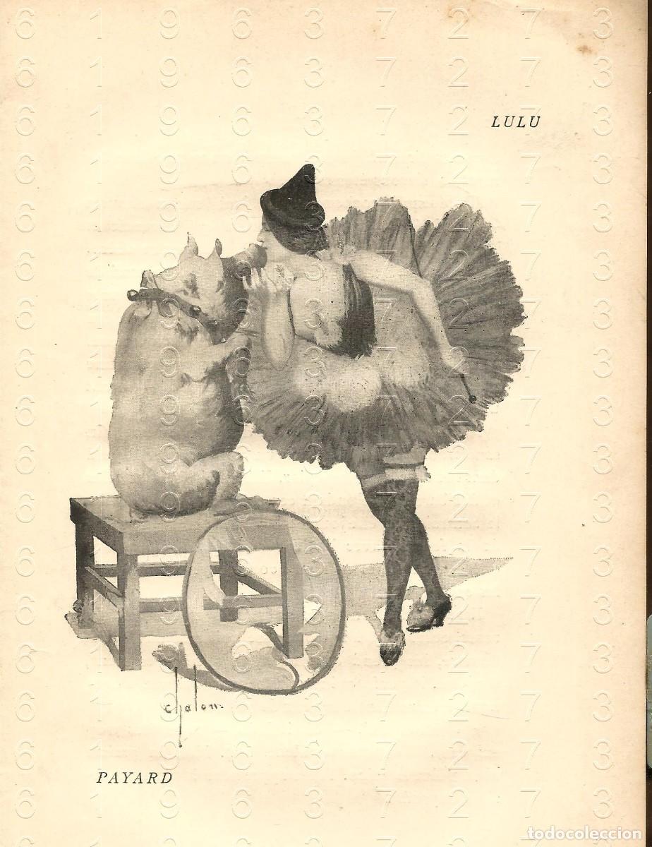Otros Art&iacute;culos de Coleccionismo en Papel: 1913 LUL&Uacute; ILUSTRACION ART DEC&Oacute; PROCEDENTE DE LIBRO 20X13 LM32
