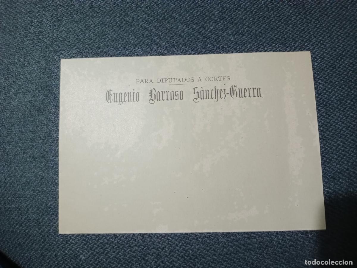 Otros Art&iacute;culos de Coleccionismo en Papel: C&oacute;rdoba. Papeleta electoral. Votaciones para diputados a Cortes, Eugenio Barroso S&aacute;nchez-Guerra