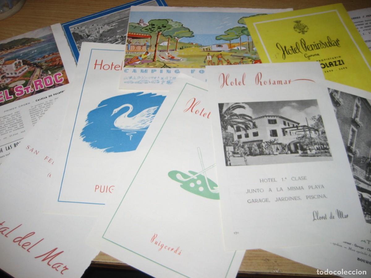 Otros Art&iacute;culos de Coleccionismo en Papel: 12 hoja revista antigua publicidad de hotel . costa brava , cerdanya ...