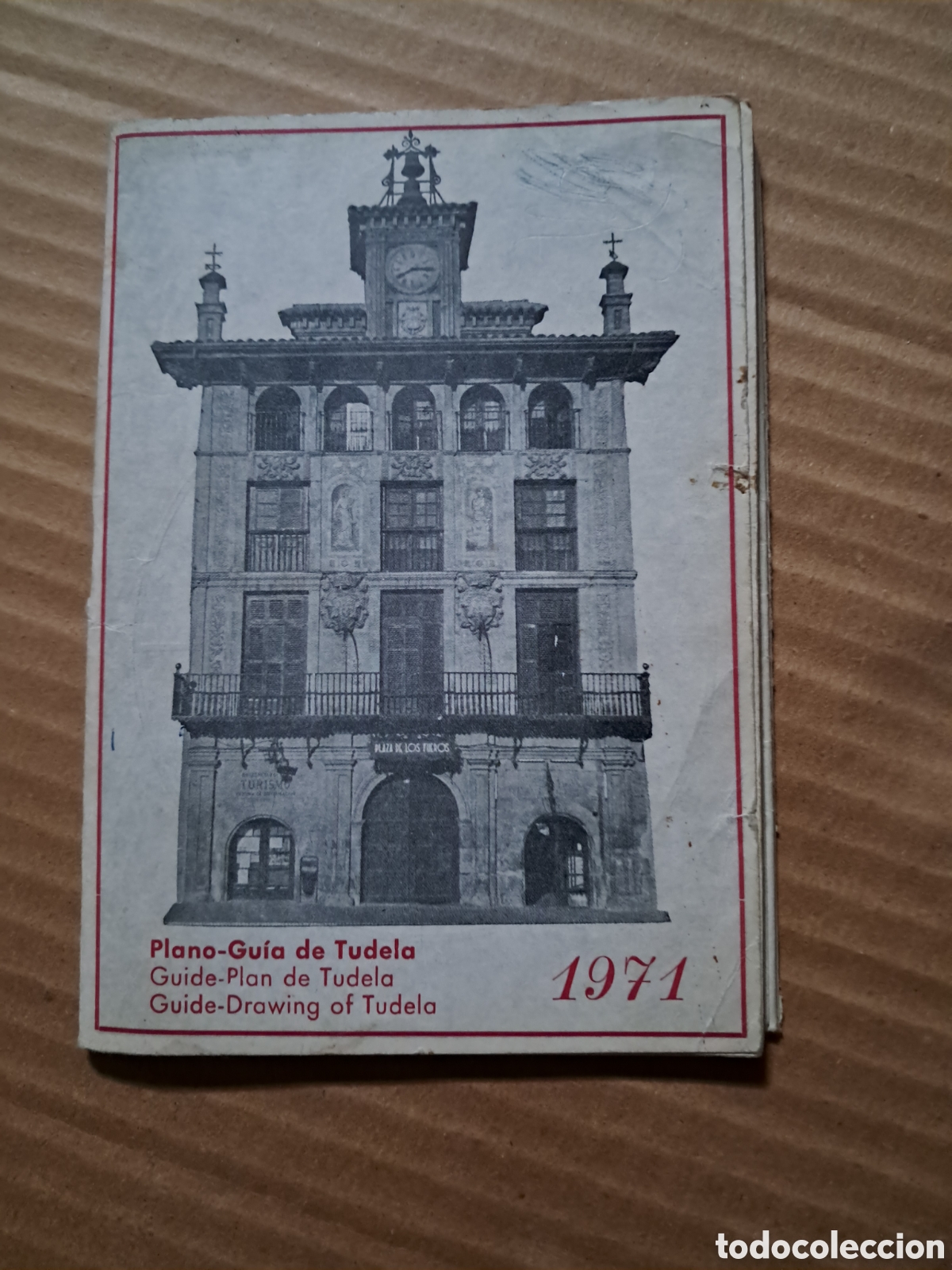 Otros art&iacute;culos de coleccionismo en papel: Plano guia de tudela navarra 1971