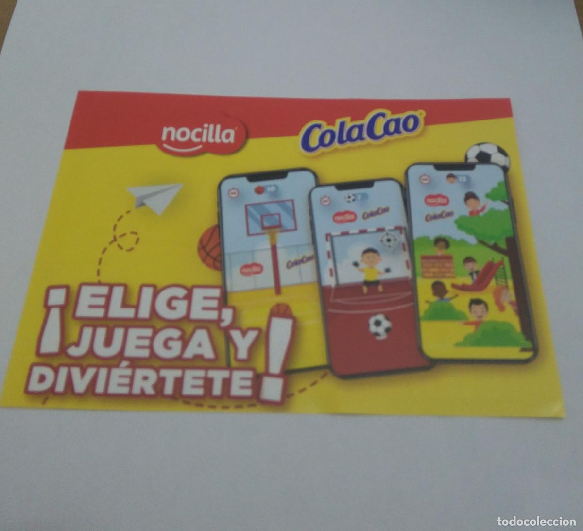 Otros Art&iacute;culos de Coleccionismo en Papel: cola cao nocilla hojita hoja publicidad publicitario