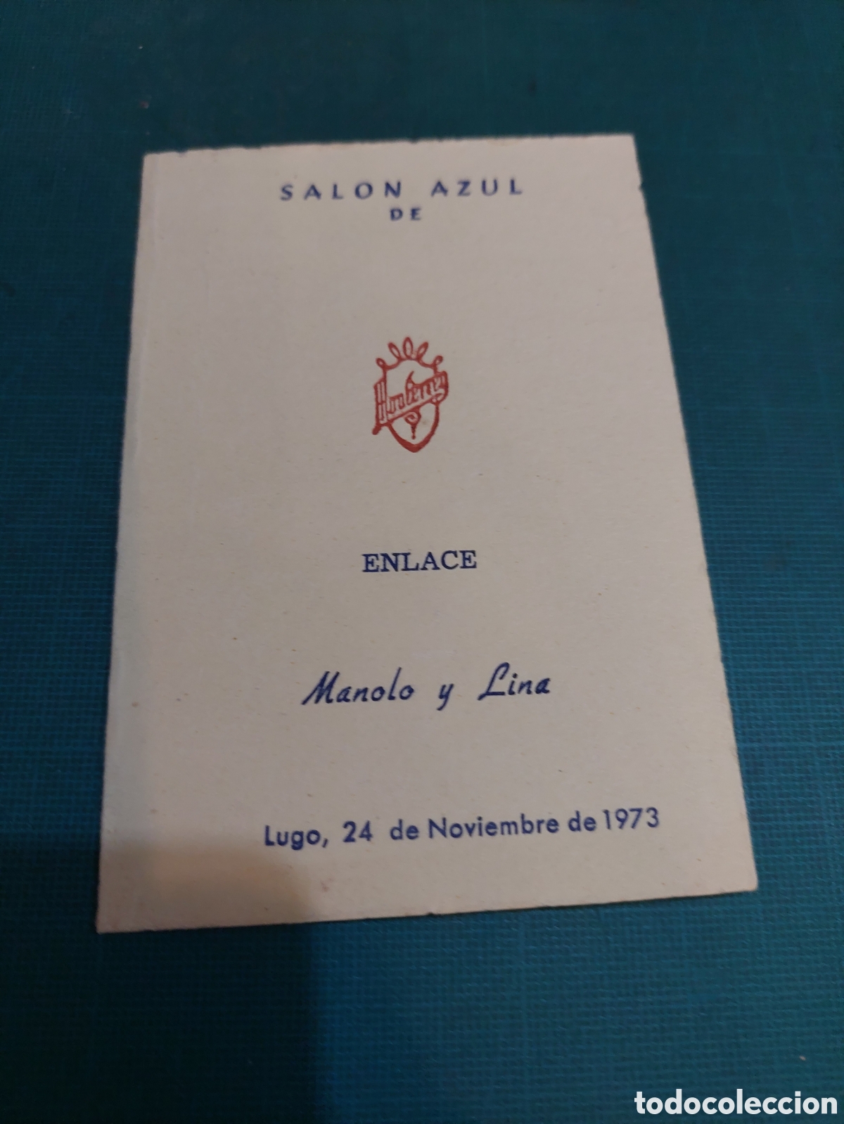 Paper Collecting Others: 1973 Lugo enlace sal&oacute;n azul monterrey men&uacute;