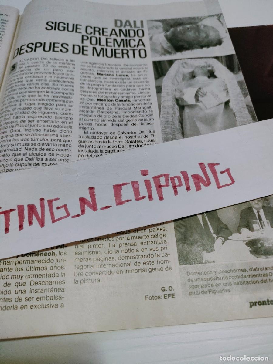 Otros art&iacute;culos de coleccionismo en papel: Clipping RP890402 SALVADOR DALI