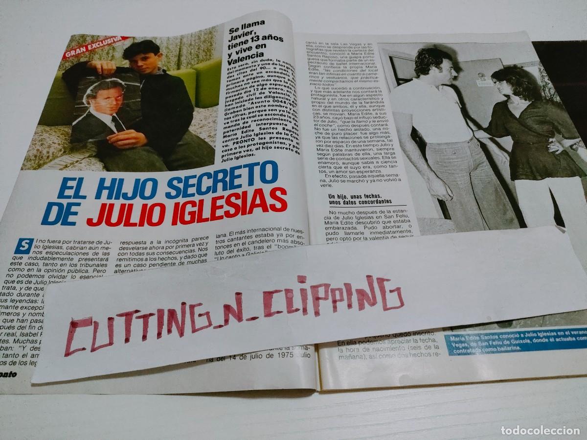 Otros Art&iacute;culos de Coleccionismo en Papel: Clipping RP900302 hijo secreto de julio iglesias