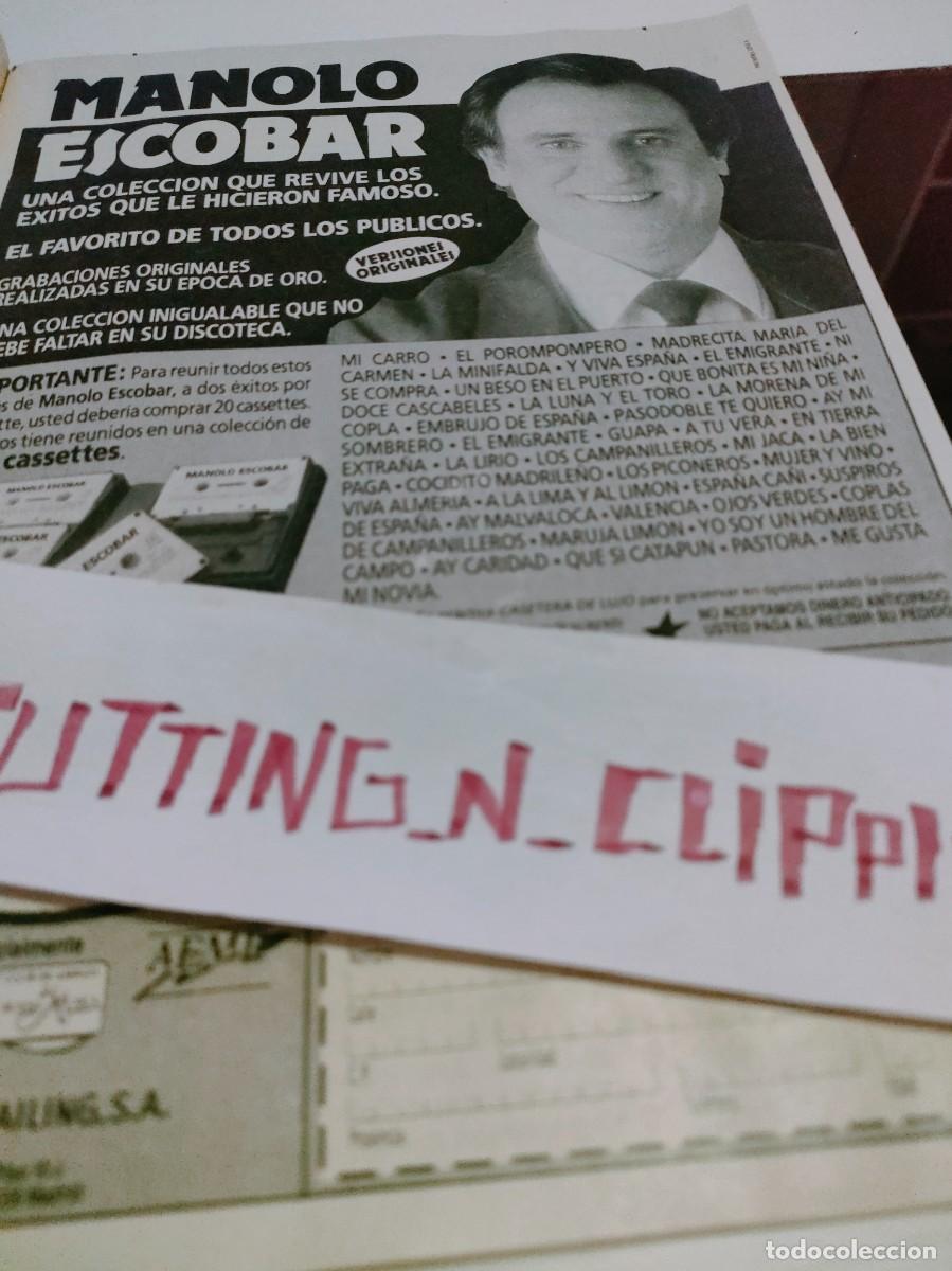 Otros Art&iacute;culos de Coleccionismo en Papel: Clipping RP900302 MANOLO ESCOBAR