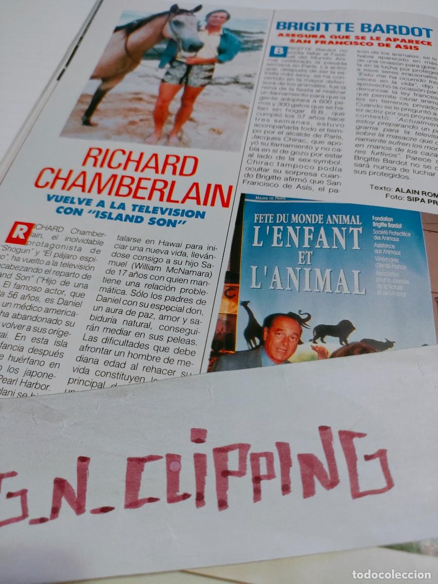 Otros Art&iacute;culos de Coleccionismo en Papel: Clipping RP912610 RICHARD CHAMBERLAIN, BRIGITTE BARDOT