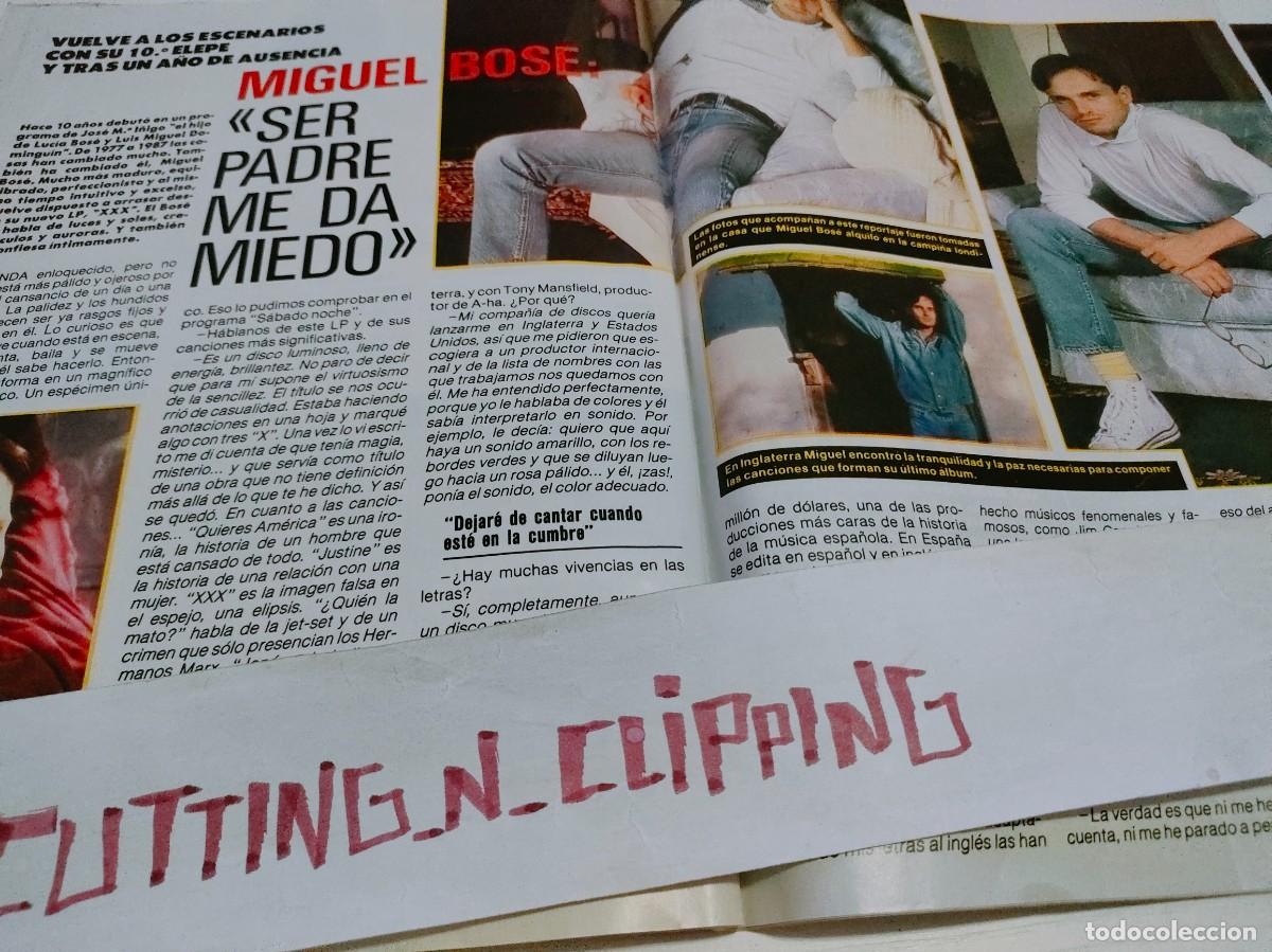 Otros Art&iacute;culos de Coleccionismo en Papel: Clipping RP871212 MIGUEL BOSE