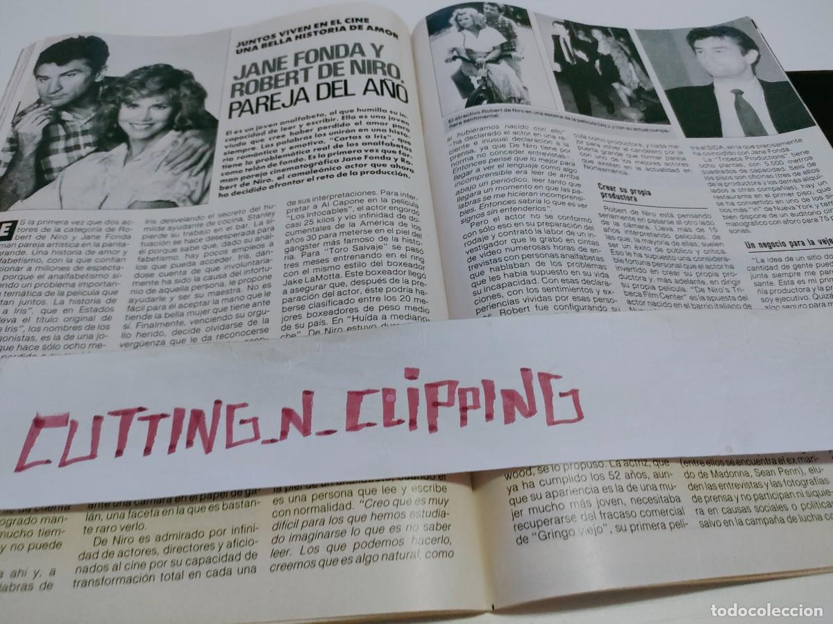 Otros Art&iacute;culos de Coleccionismo en Papel: Clipping RP900906 JANE FONDA, ROBERT DE NIRO