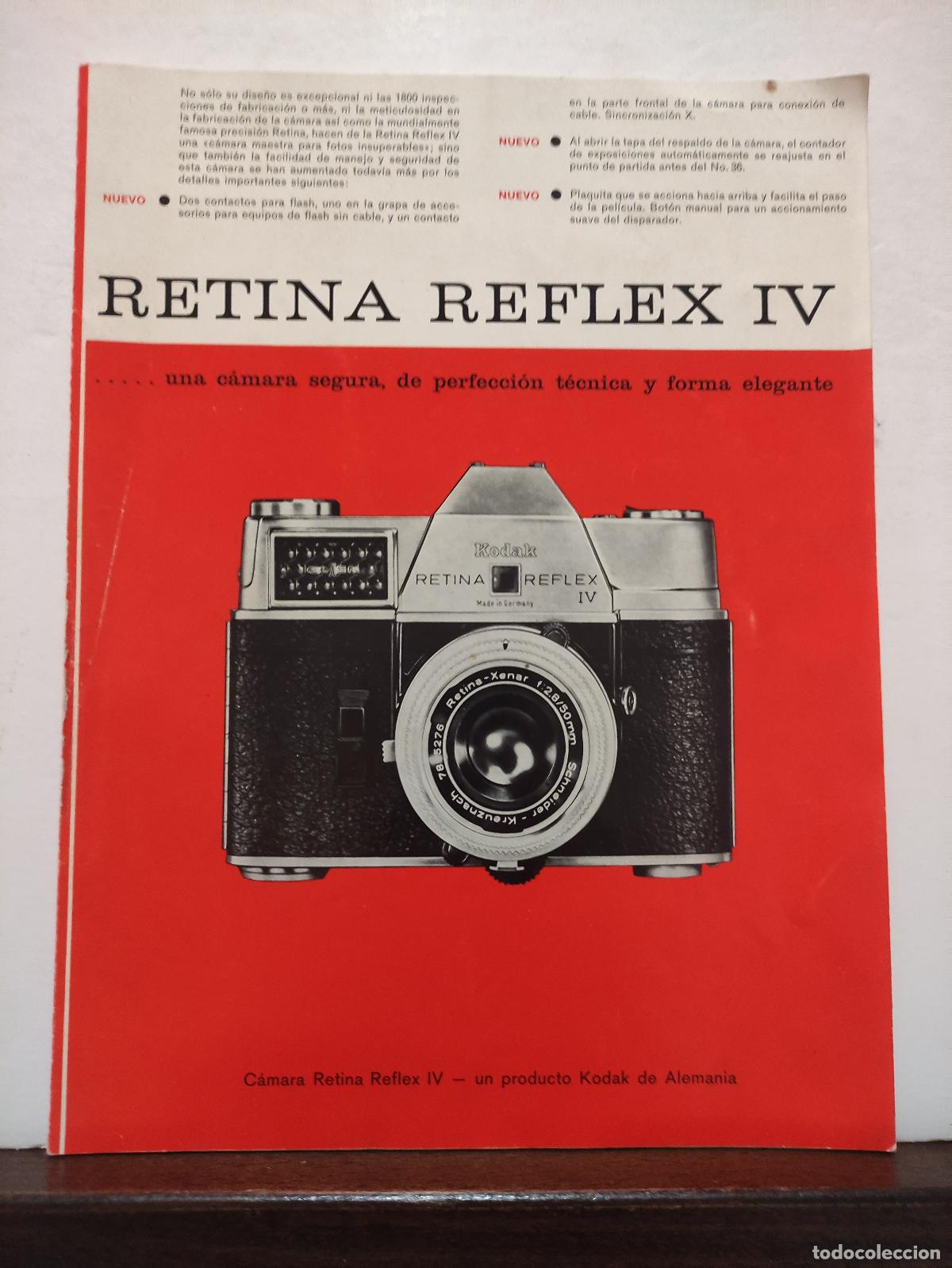 Otros art&iacute;culos de coleccionismo en papel: KODAK - RETINA REFLEX IV - - Foto 1