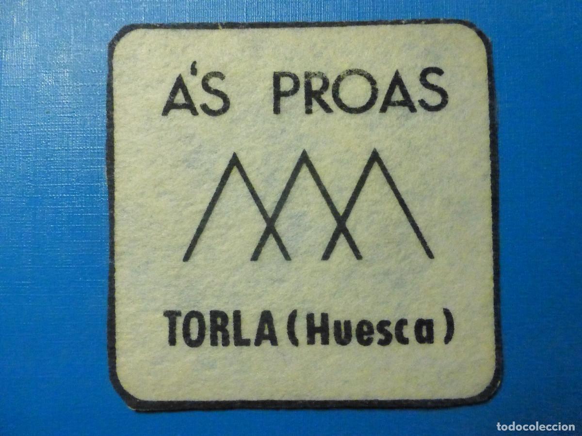 Otros Art&iacute;culos de Coleccionismo en Papel: Posavasos Pubs y Discotecas -Disco-Bar - A&acute;s Proas - Torla - Huesca - Fieltro