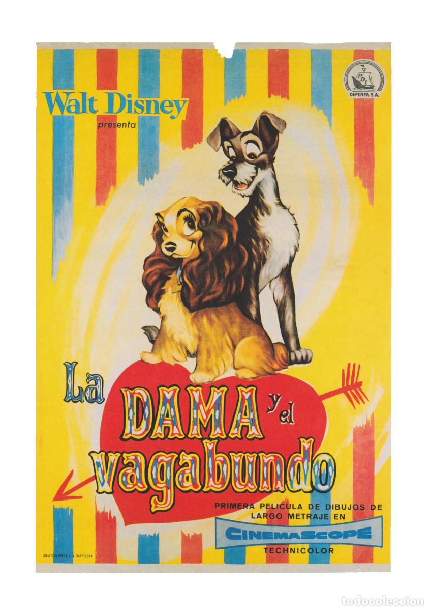 Paper Collecting Others: WALT DISNEY PRESENTA LA DAMA Y EL VAGABUNDO POSTCARD (Bibliostock 2000) 15x19 cm Oferta