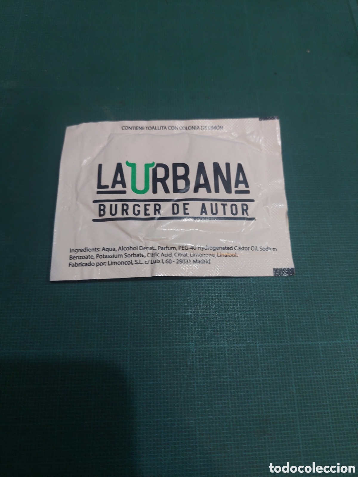 Paper Collecting Others: TOALLITA PUBLICIDAD LA URBANA BURGUER DE AUTOR