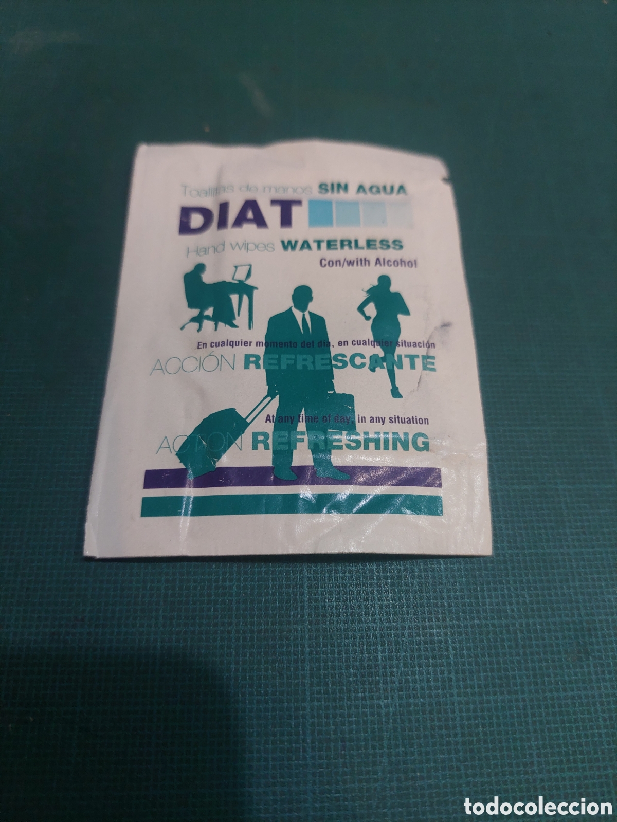 Sammelleidenschaft Andere Papierartikel: Toallita publicidad diat waterless
