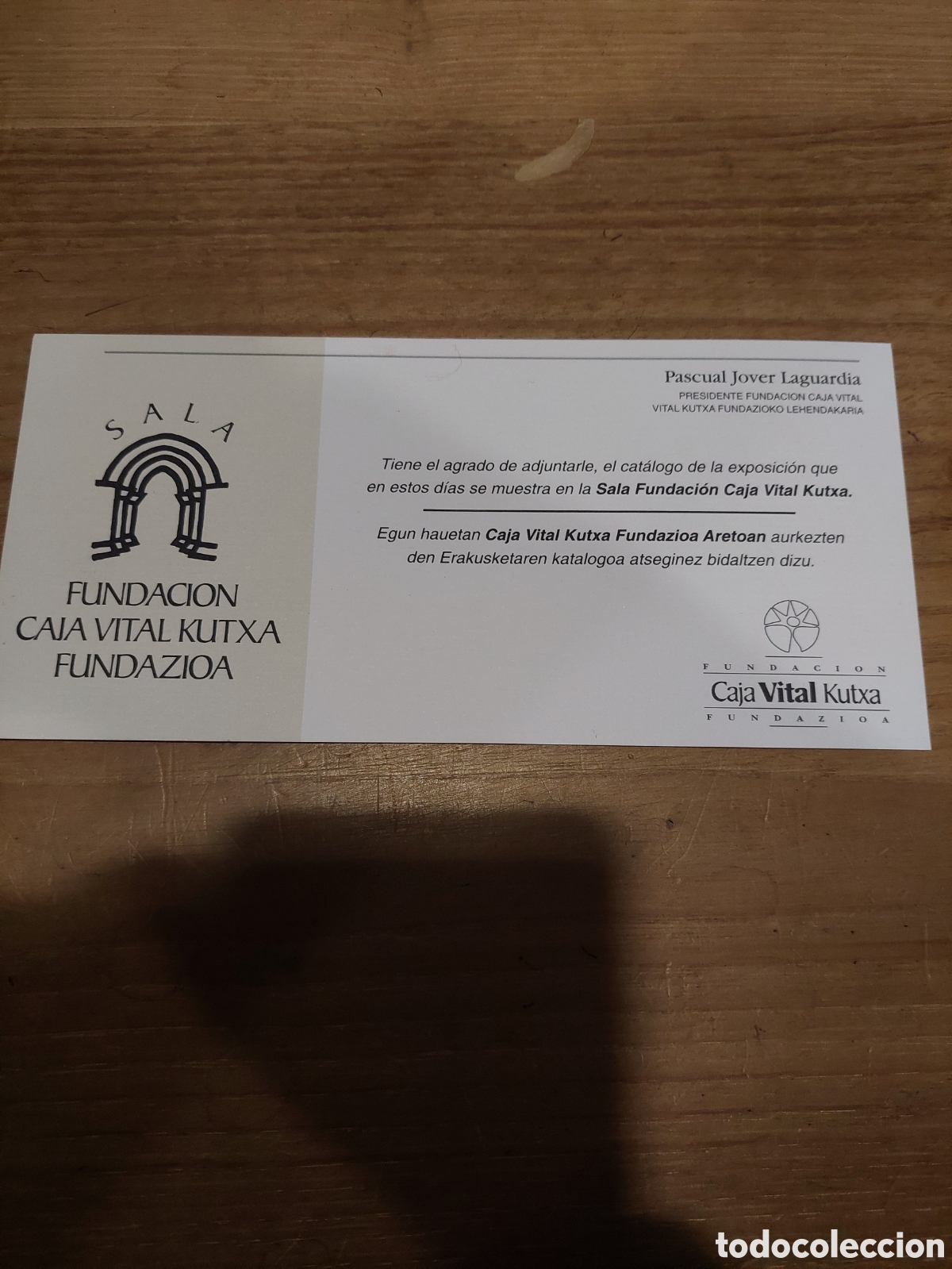 Collectionnisme Papier divers: SALA FUNDACI&Oacute;N CAJA VITAL KUTXA FUNDAZIOA