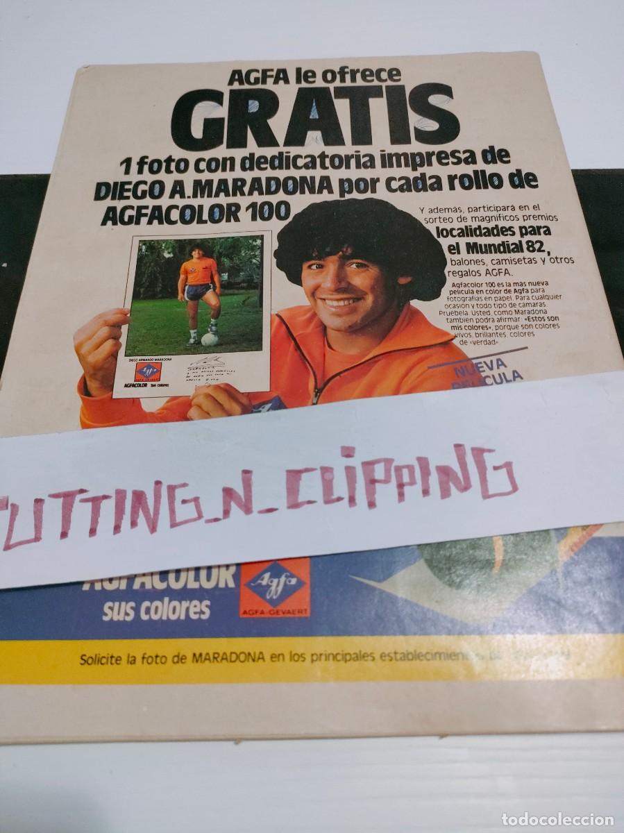 Otros Art&iacute;culos de Coleccionismo en Papel: Clipping PS822305 publicidad maradona