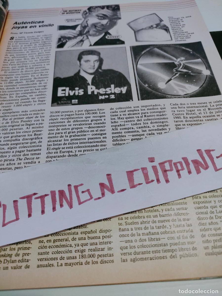 Otros Art&iacute;culos de Coleccionismo en Papel: Clipping PS821912 ELVIS PRESLEY