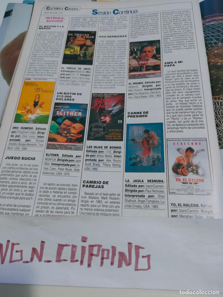 Otros Art&iacute;culos de Coleccionismo en Papel: Clipping YO EL HALCON STALLONE