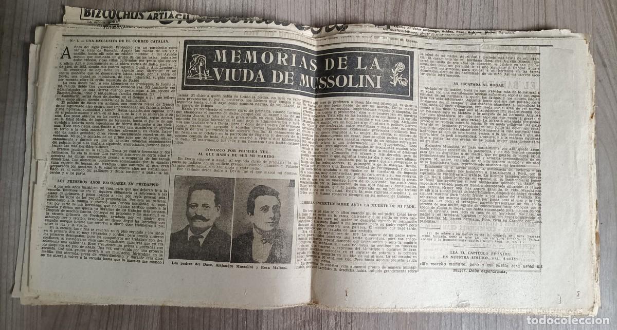 Otros art&iacute;culos de coleccionismo en papel: 44 recortes periodico coleccionables - memoriass de la viuda de Mussolini, faltan 2 - ver nota