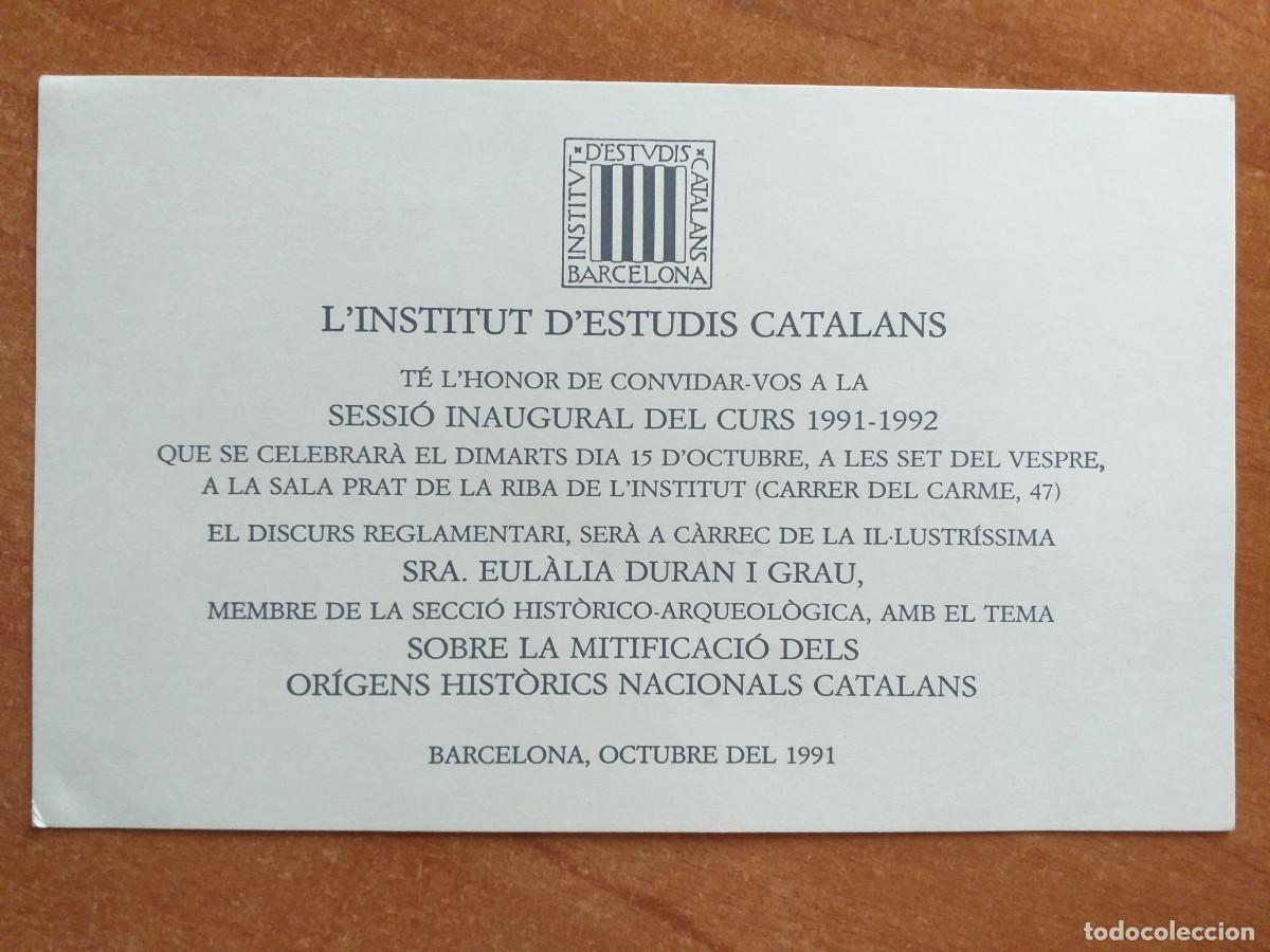 Otros Art&iacute;culos de Coleccionismo en Papel: 1982 INVITACI&Oacute;N A COLOQUIO CN EL PINTOR JOAN PERE VILADECANS - REUS