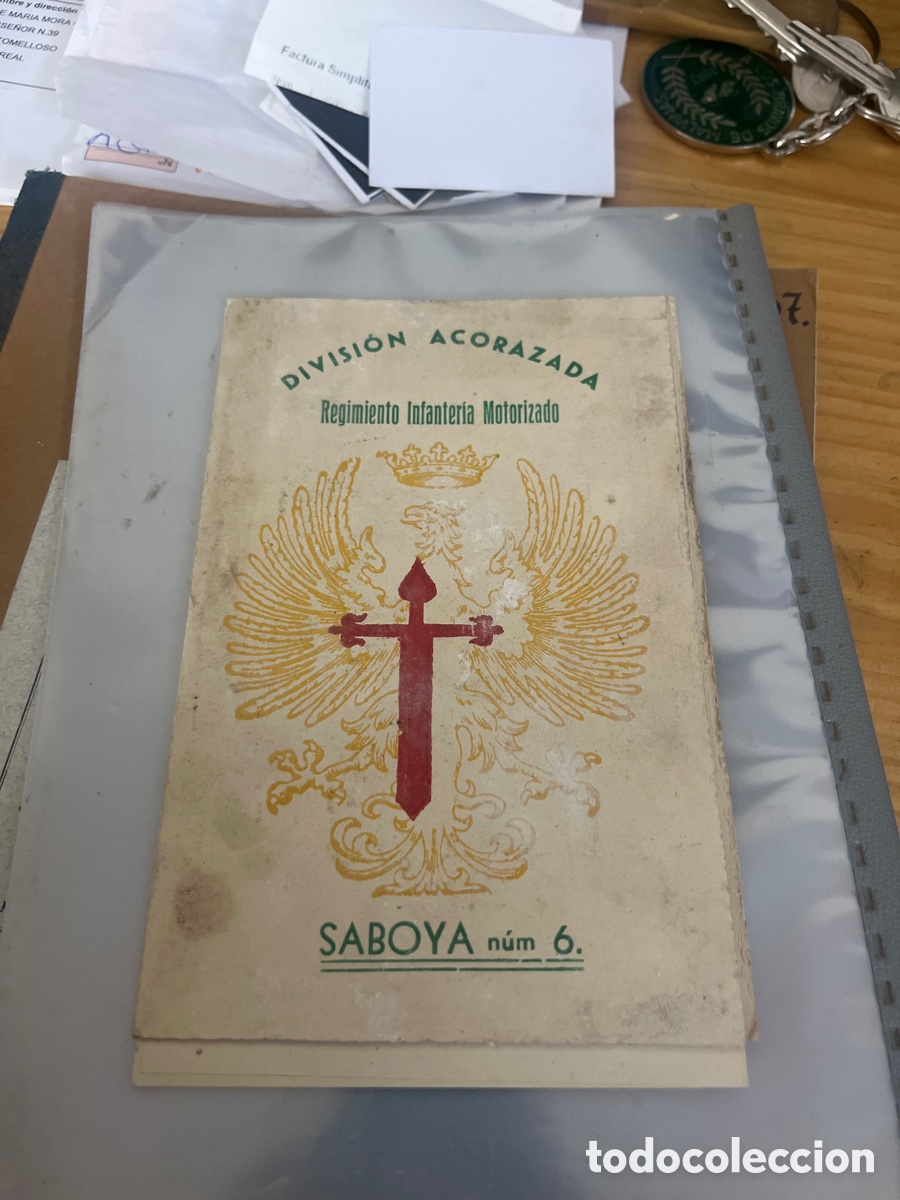 Otros Art&iacute;culos de Coleccionismo en Papel: PROGRAMA DE FESTEJOS, SABOYA 6, DIVISION ACORAZADA, REGIMIENTO DE INFANTERIA MOTORIZADO, 1957