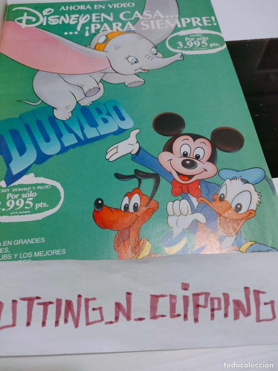 Otros Art&iacute;culos de Coleccionismo en Papel: Clipping F8712 PUBLICIDAD VIDEO MICKEY DUMBO DISNEY