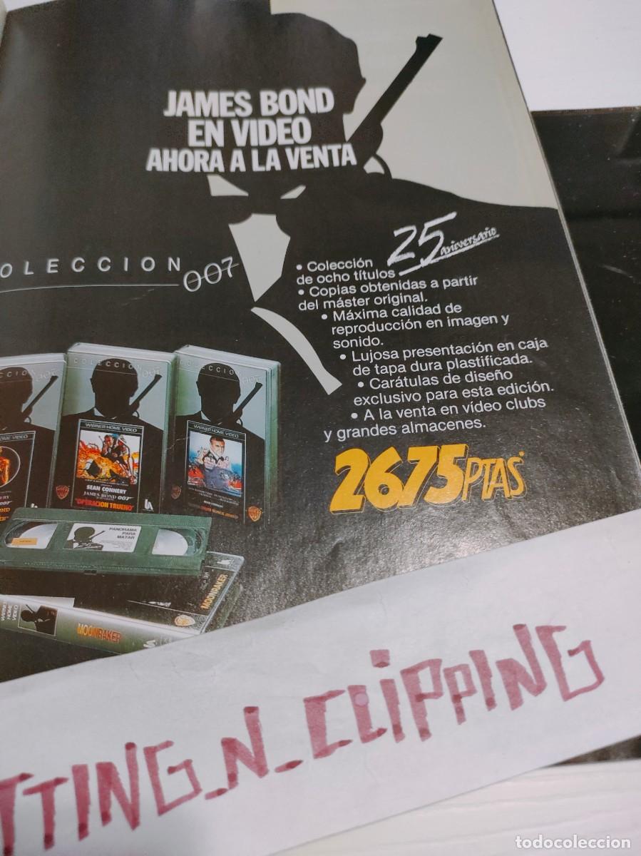 Otros Art&iacute;culos de Coleccionismo en Papel: Clipping F8712 PUBLICIDAD VIDEO 007 JAMES BOND
