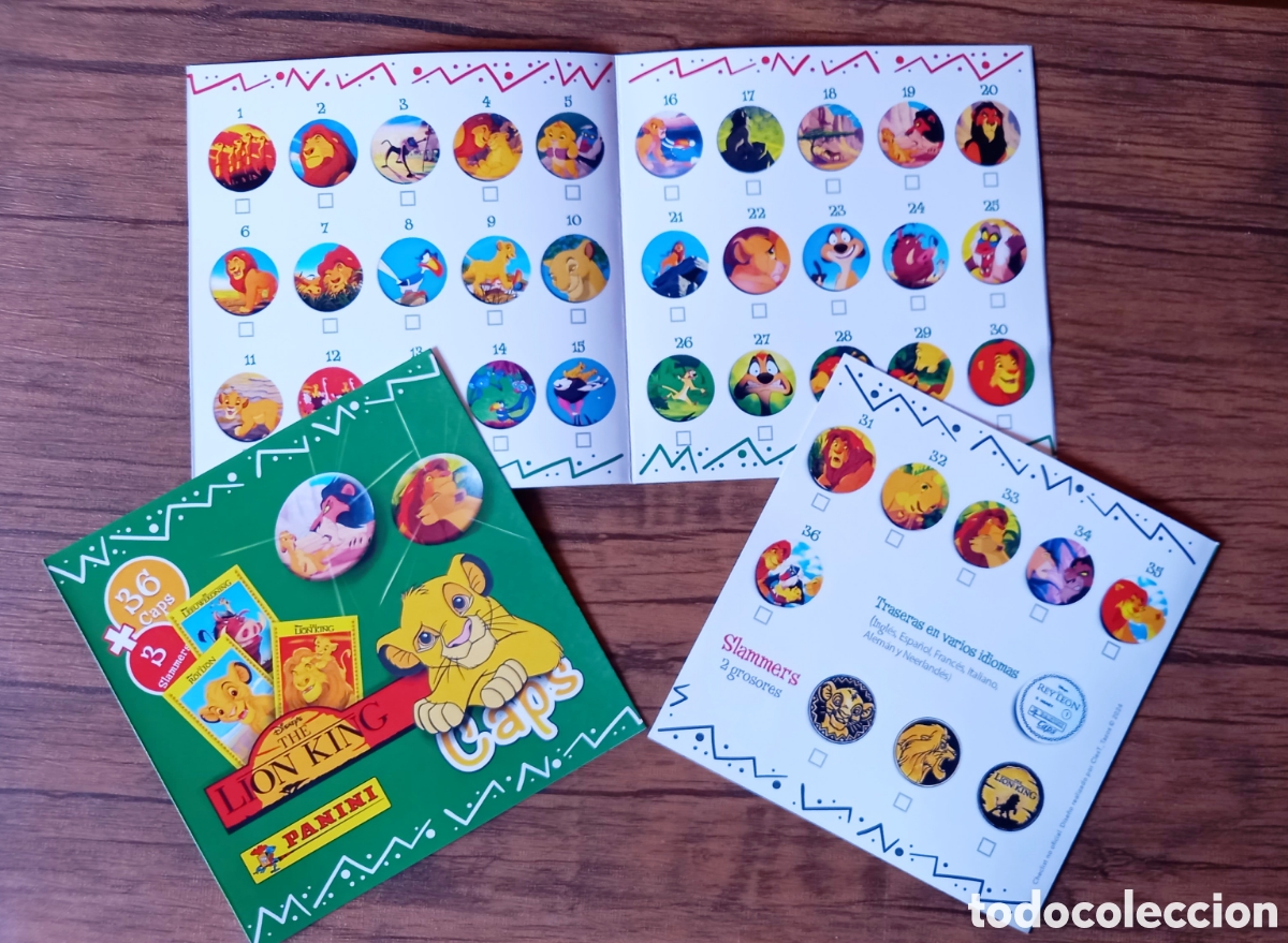 Otros Art&iacute;culos de Coleccionismo en Papel: Checklist tazos El Rey Le&oacute;n Panini