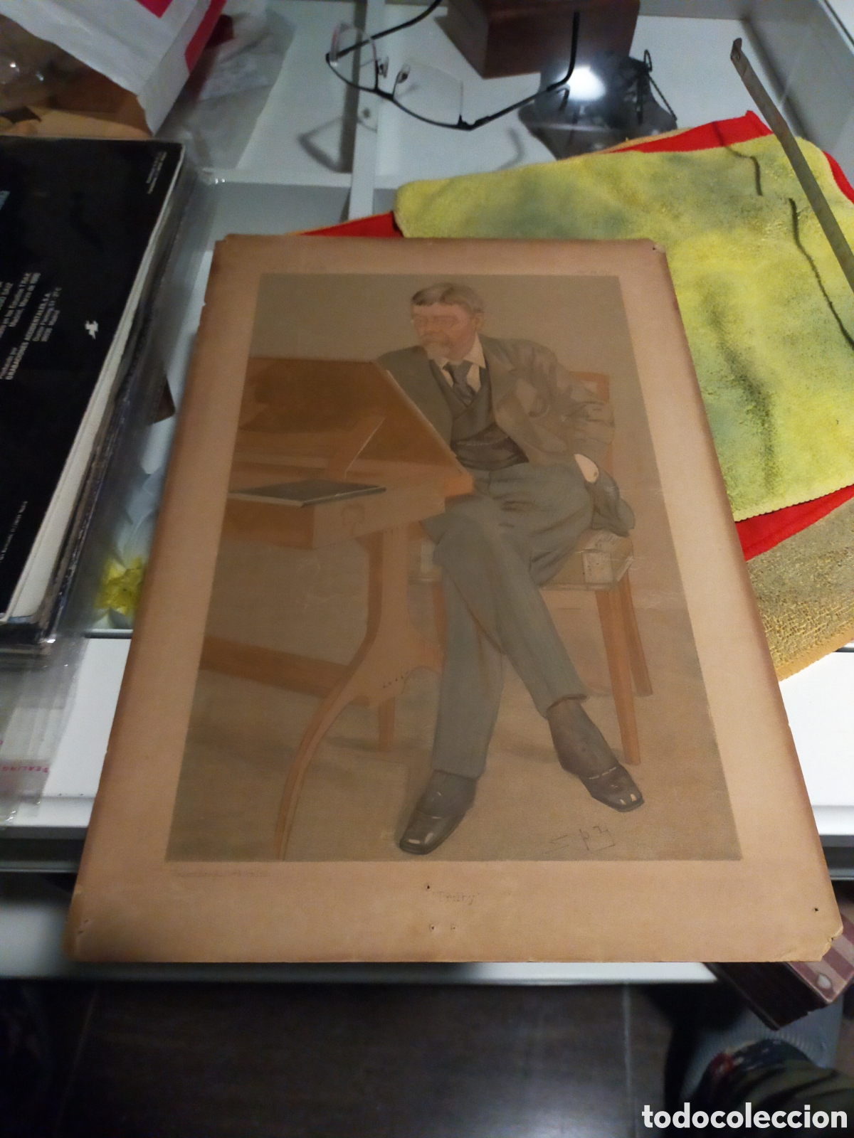 Otros Art&iacute;culos de Coleccionismo en Papel: Lamina original vanity fair 23-enero-1896 trilby 0,39x0,25