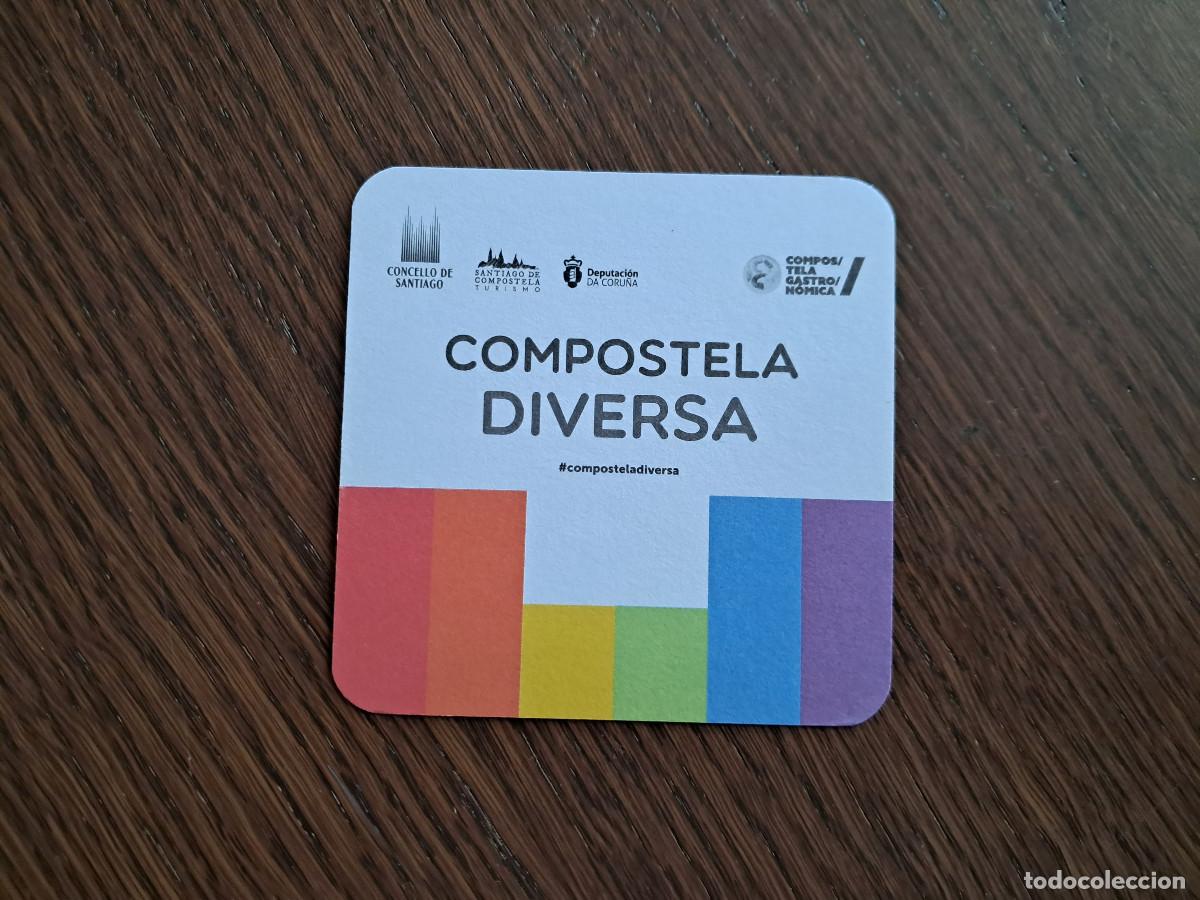 Outros artigos de papel: posavasos de publicidad, Compostela diversa, Santiago de Compostela, turismo.