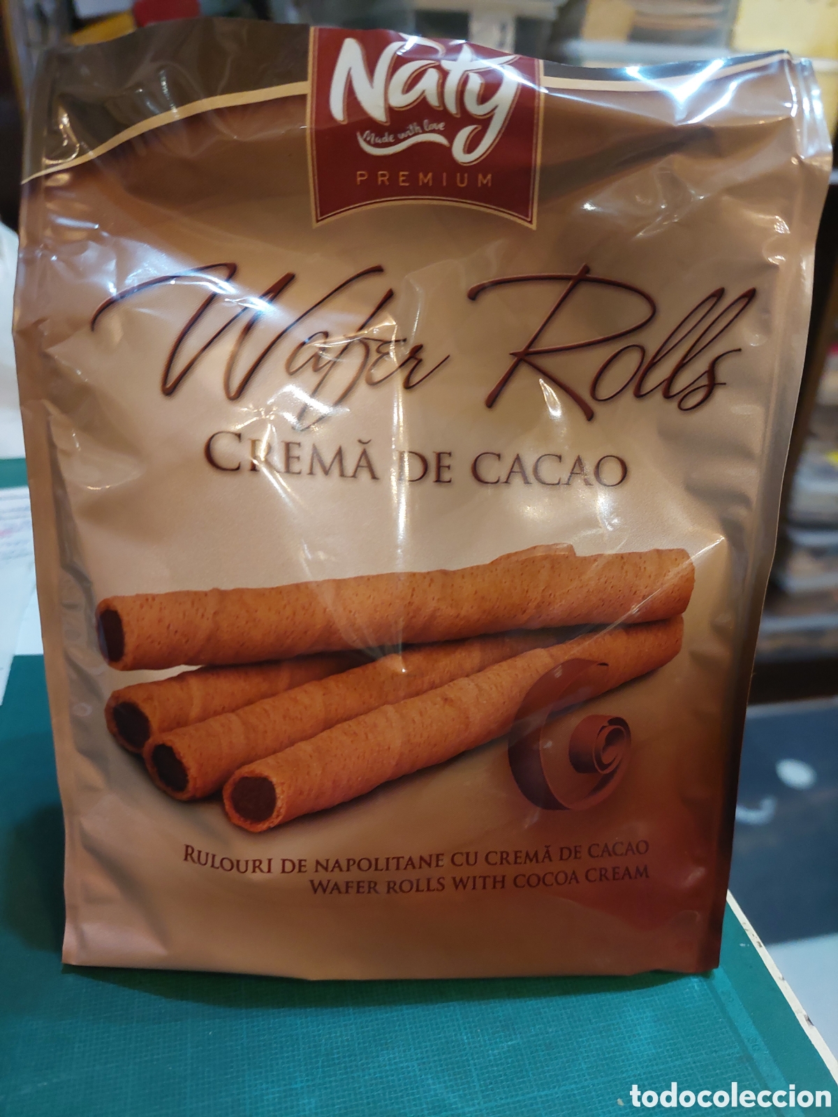 Collectionnisme Papier divers: ENVOLTORIO NATY 200 GRAMOS ROLLS CREMA CACAO RUMANIA