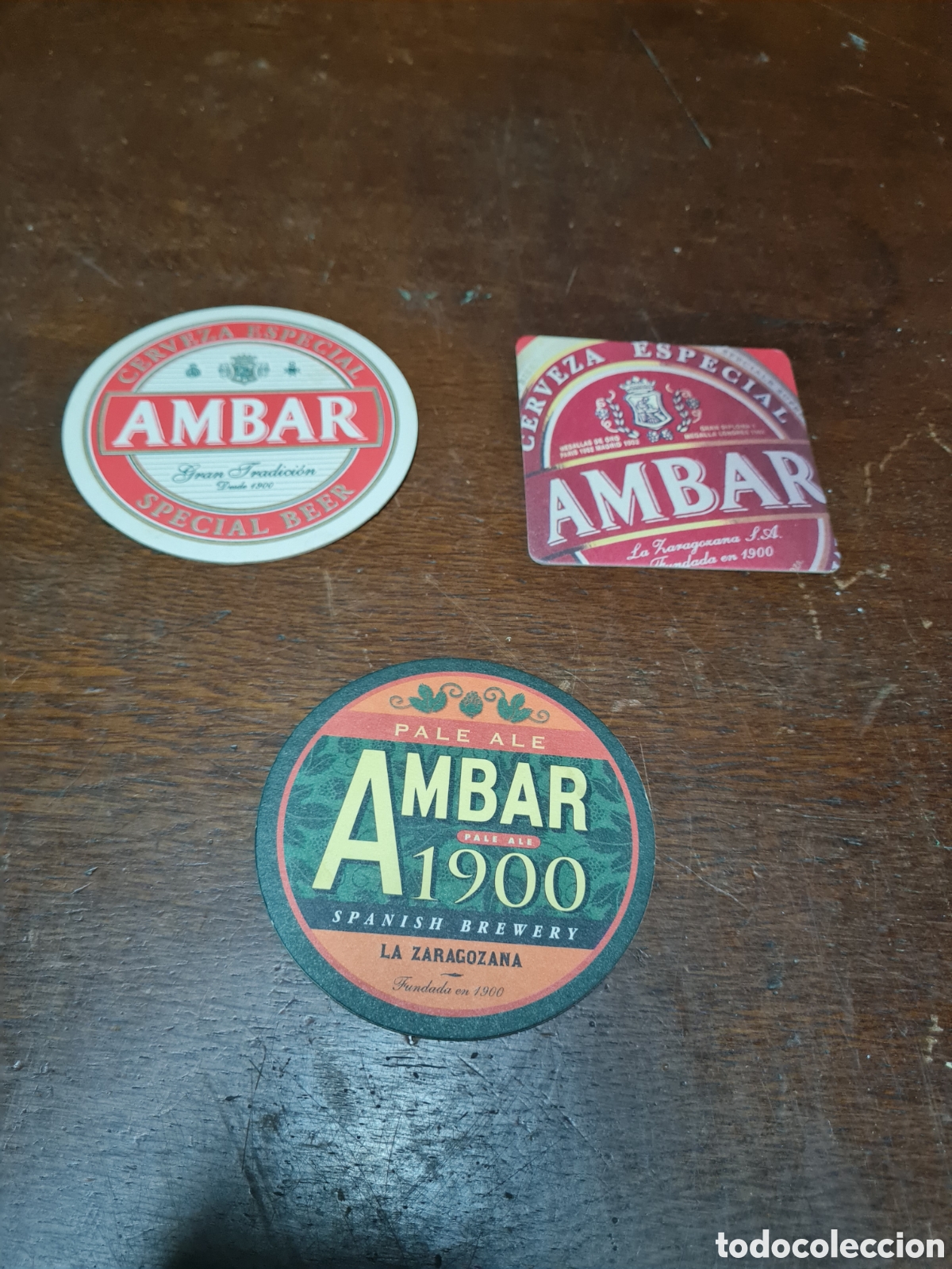 Otros Art&iacute;culos de Coleccionismo en Papel: Posavasos cerveza AMBAR