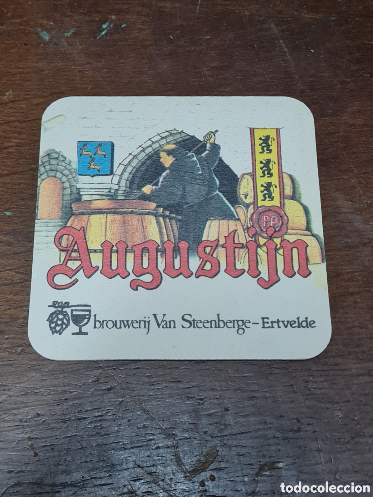 Altri oggetti di carta: Posavasos a&ntilde;os 60-70 Augustijn cerveza