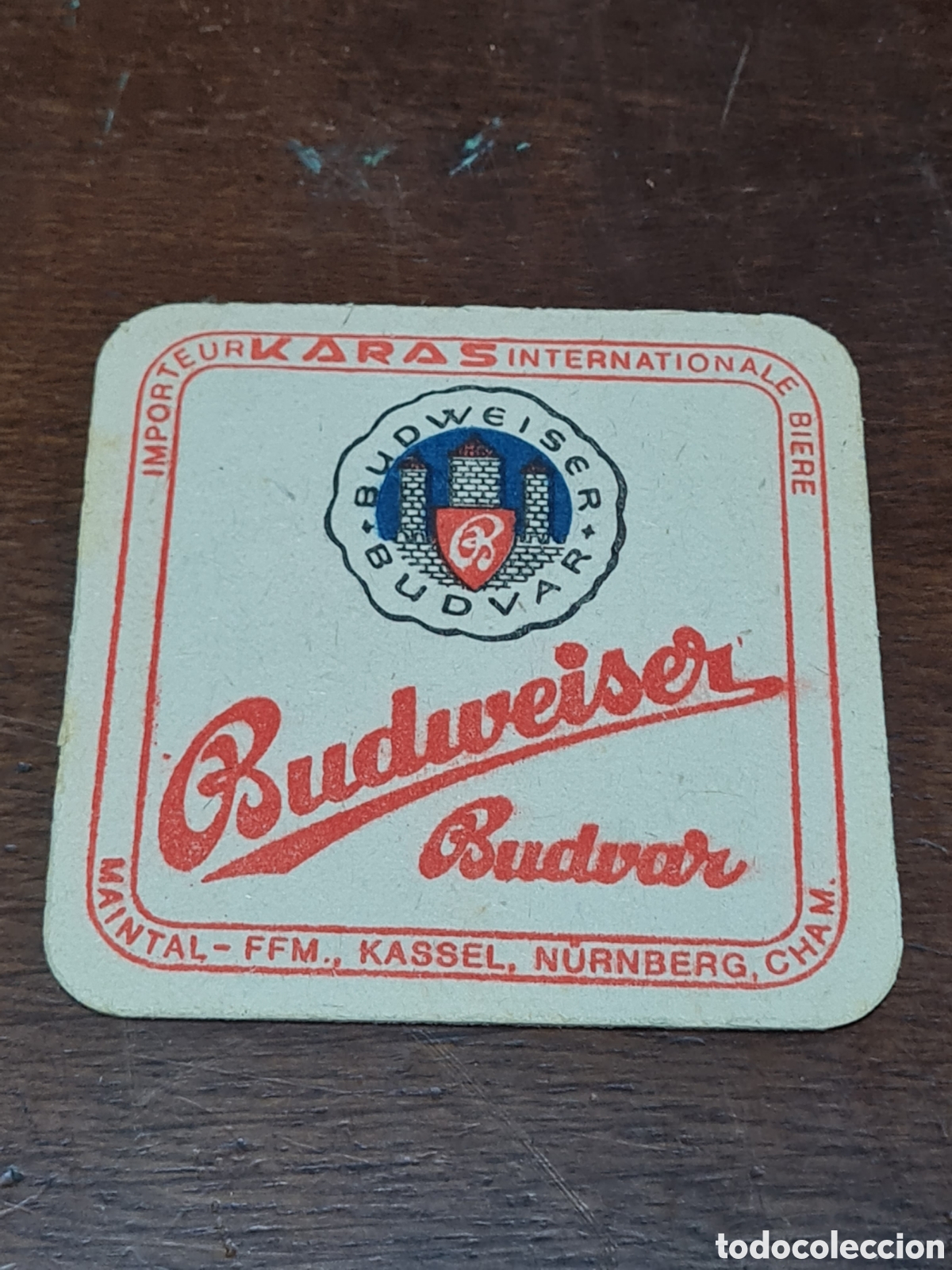 Altri oggetti di carta: Posavasos de cerveza Budweiser a&ntilde;os 60-70